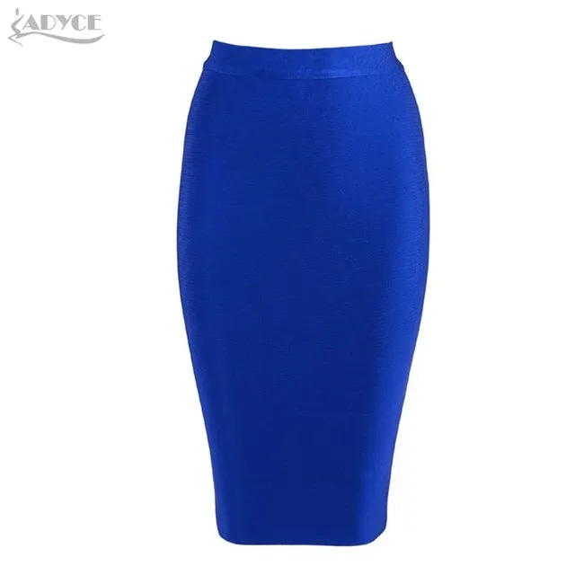 2017 new women sexy bodycon skirt knee-length bandage skirt  khaki  blue red white black unde celebrity skirt wholesale