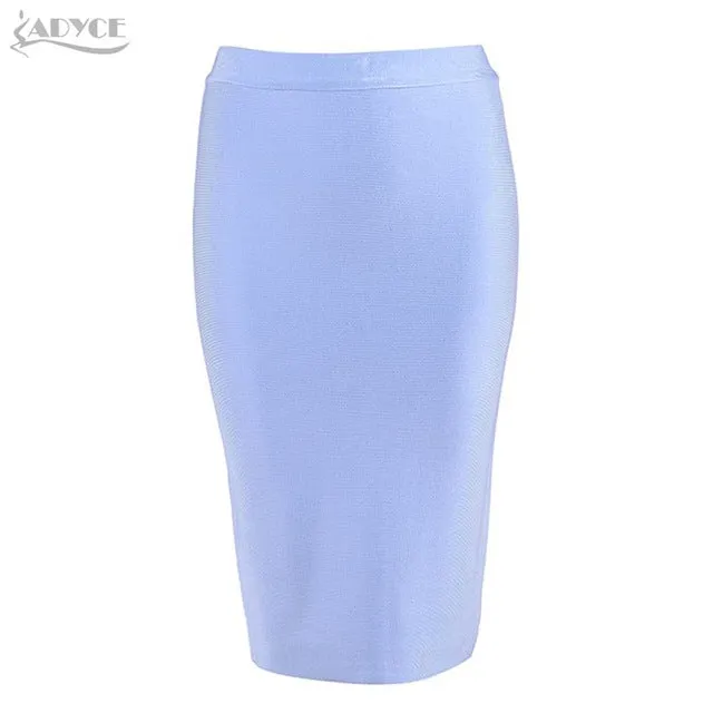 2017 new women sexy bodycon skirt knee-length bandage skirt  khaki  blue red white black unde celebrity skirt wholesale