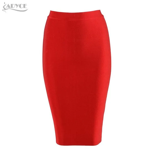 2017 new women sexy bodycon skirt knee-length bandage skirt  khaki  blue red white black unde celebrity skirt wholesale