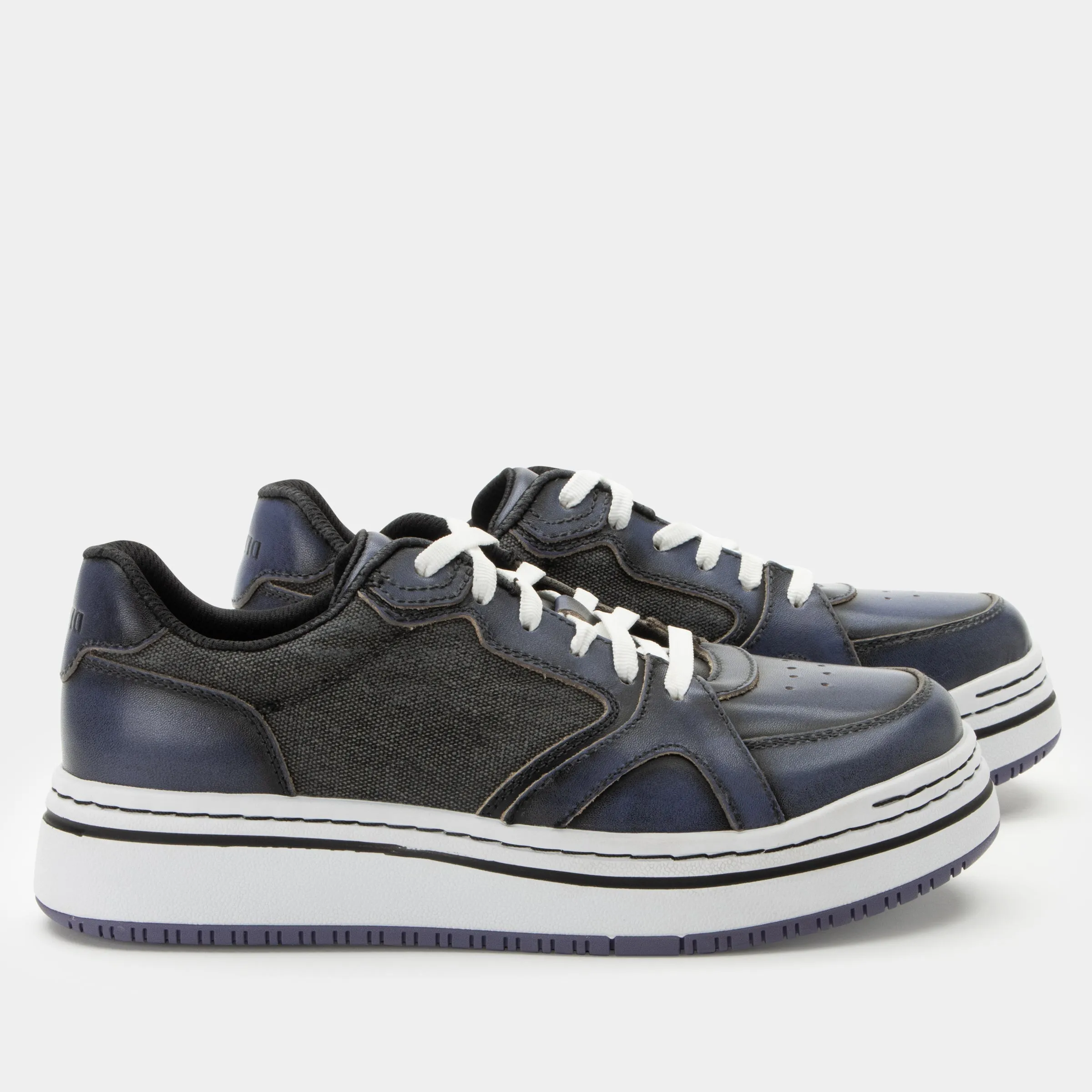 Alyster Blue Black Shoe