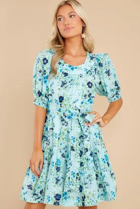 Anna English Garden Baby Blue Dress