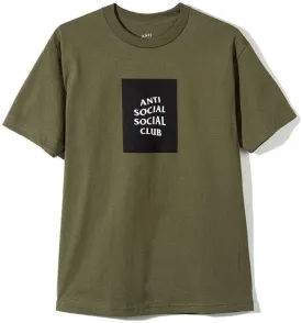 Anti Social Social Club Box Logo Tee (Olive)