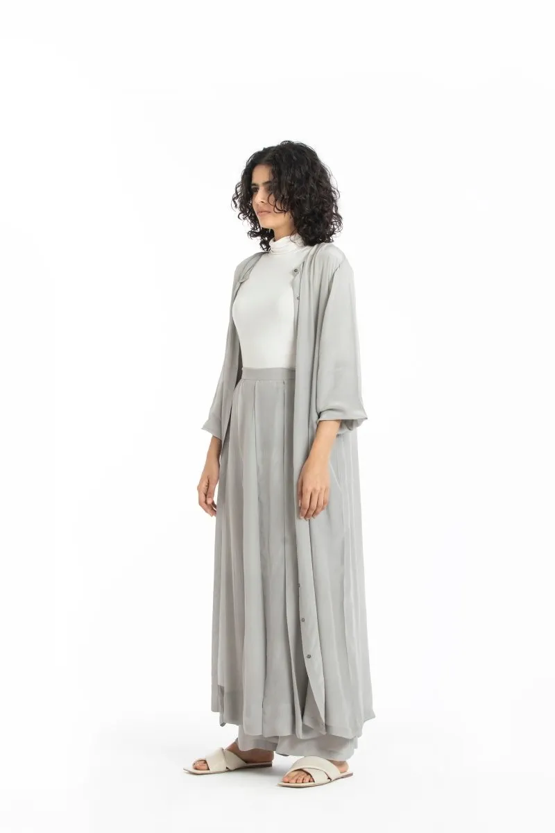 Back Yoke Jacket Co-ord- Ash grey