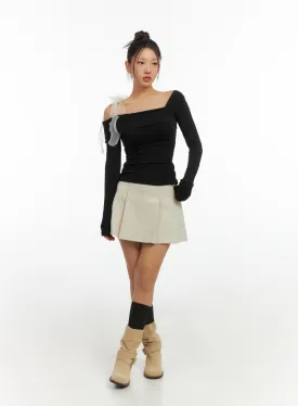 Box Pleated Bliss Mini Skirt IS402