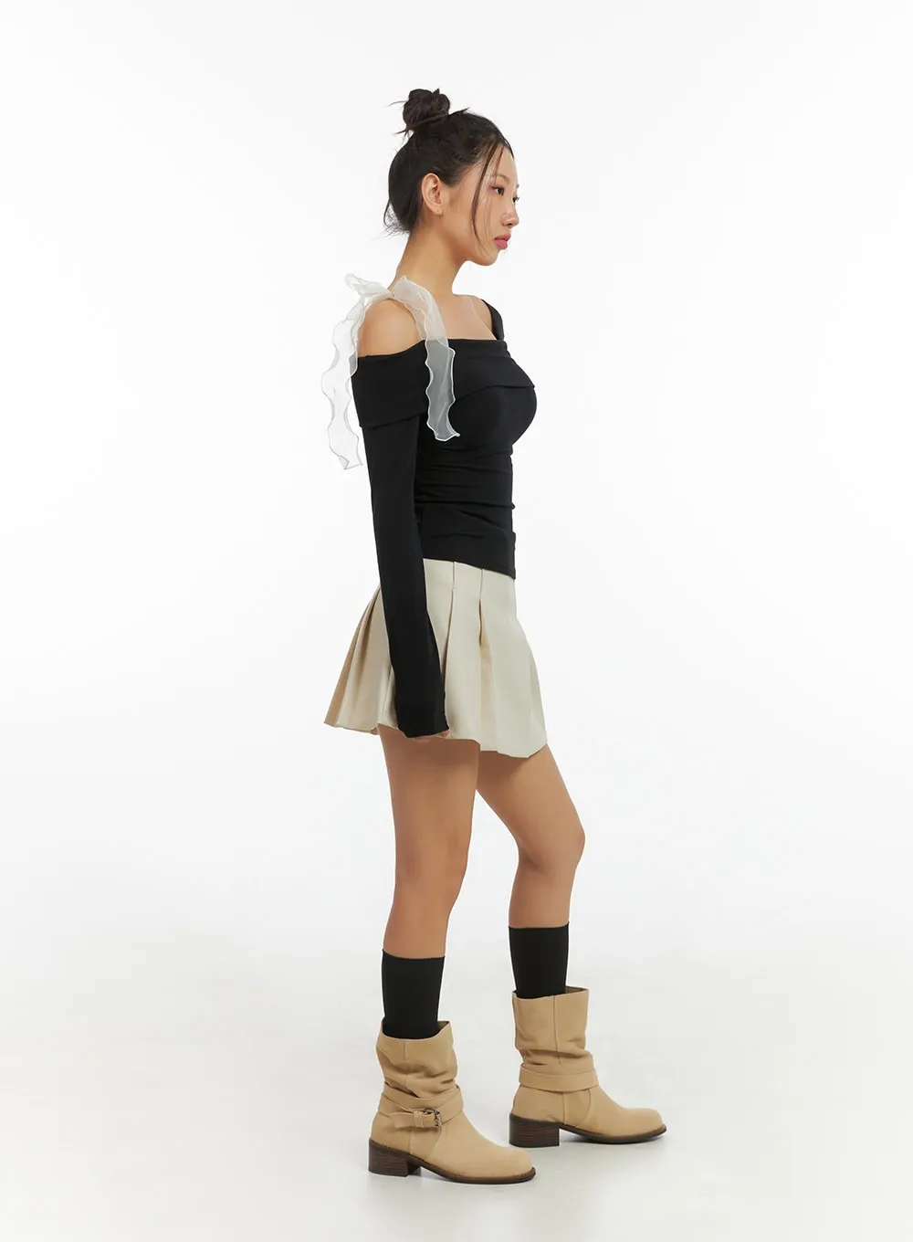 Box Pleated Bliss Mini Skirt IS402