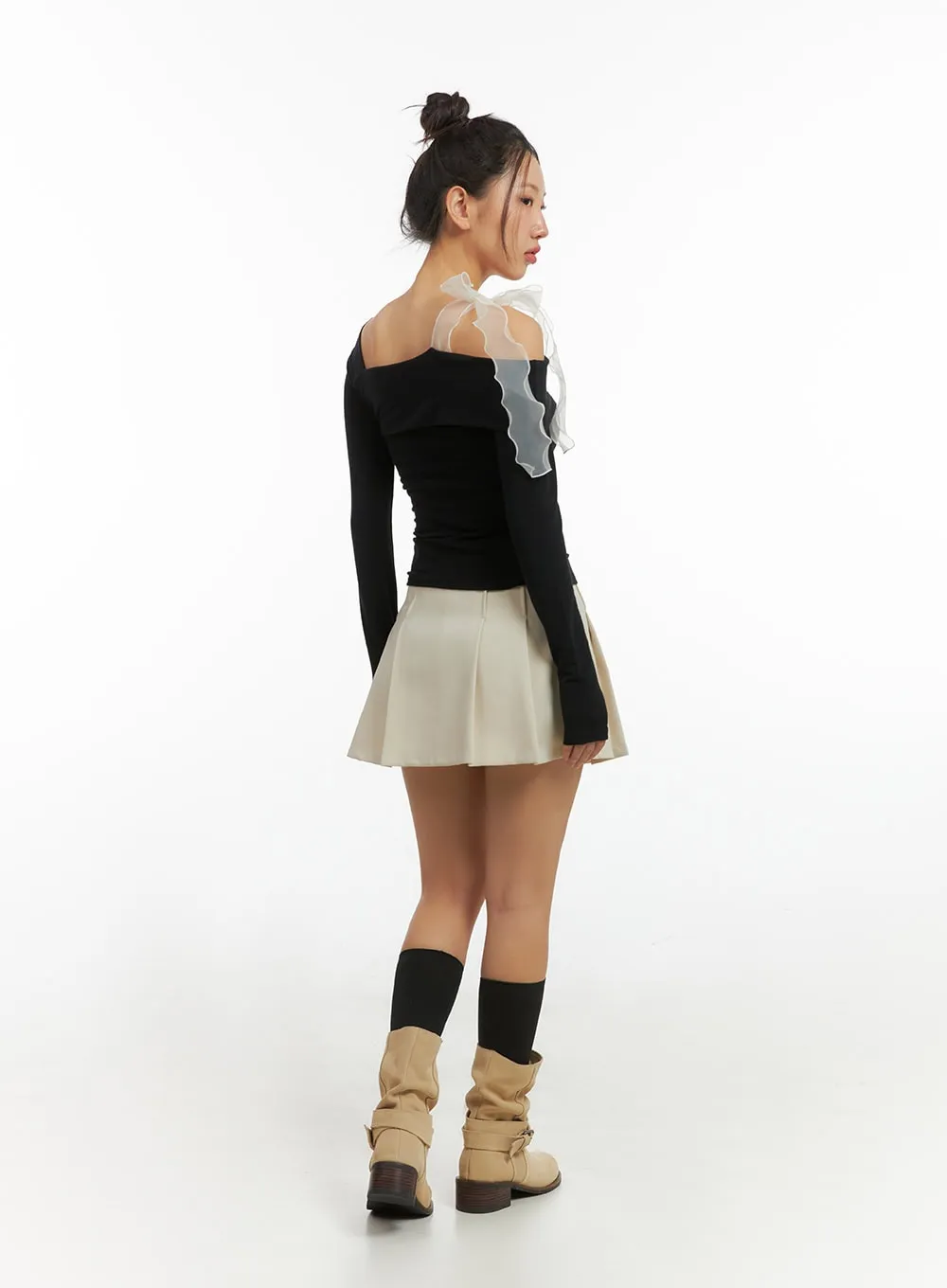 Box Pleated Bliss Mini Skirt IS402