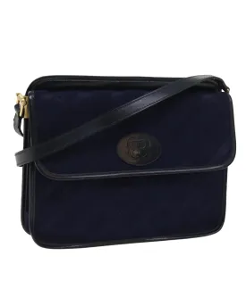 Canvas Navy Shoulder Bag by Balenciaga