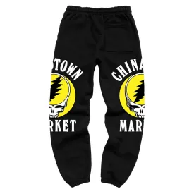 Chinatown Market x Grateful Dead Deadtown Black Sweatpants