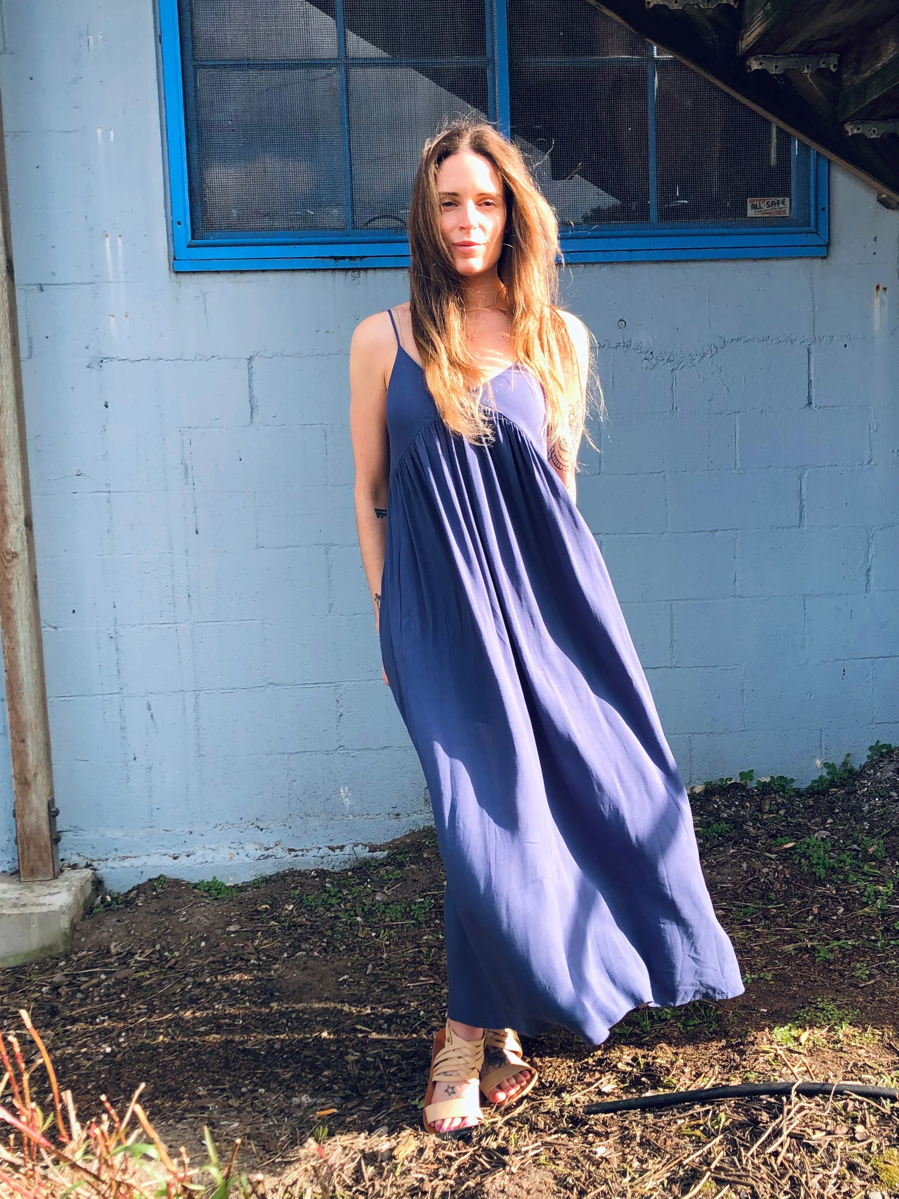 Cypress Maxi Dress- Blue