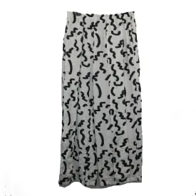 Dress To Kill Pant, Pleated, White/Black Squiggle S/M & M/L