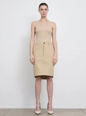 Drill Pencil Skirt