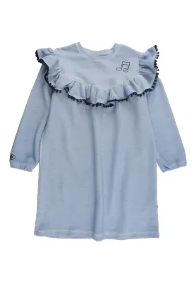 LOUD APPAREL BLUE FOG WASHED SWING DRESS