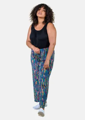 Multicolour Wide Leg Trouser