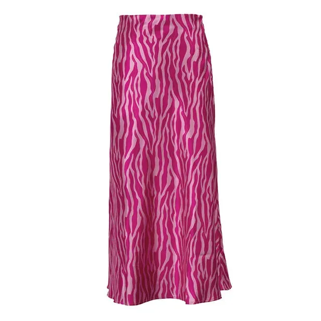 Pre Order:  Animal Print A-Line Fishtail Skirt