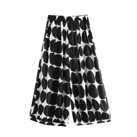 Pre Order:  Polka Dots Wide Leg Pants