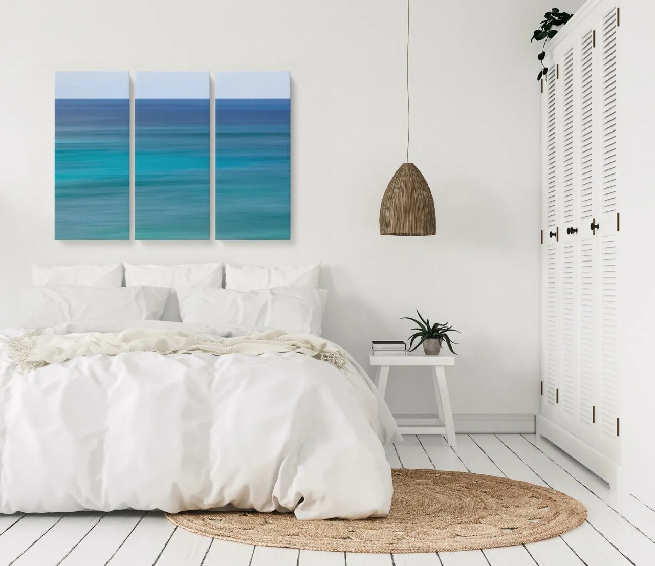 "Ocean Colors Triptych" | Coastal Wall Art Set