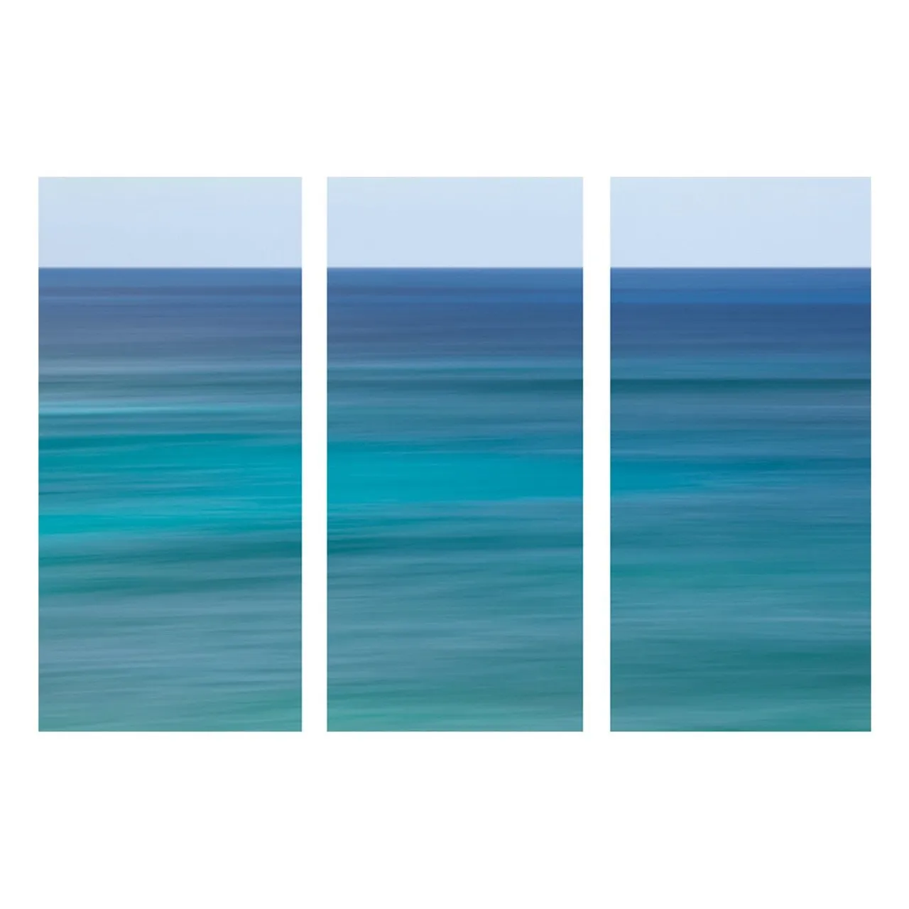 "Ocean Colors Triptych" | Coastal Wall Art Set