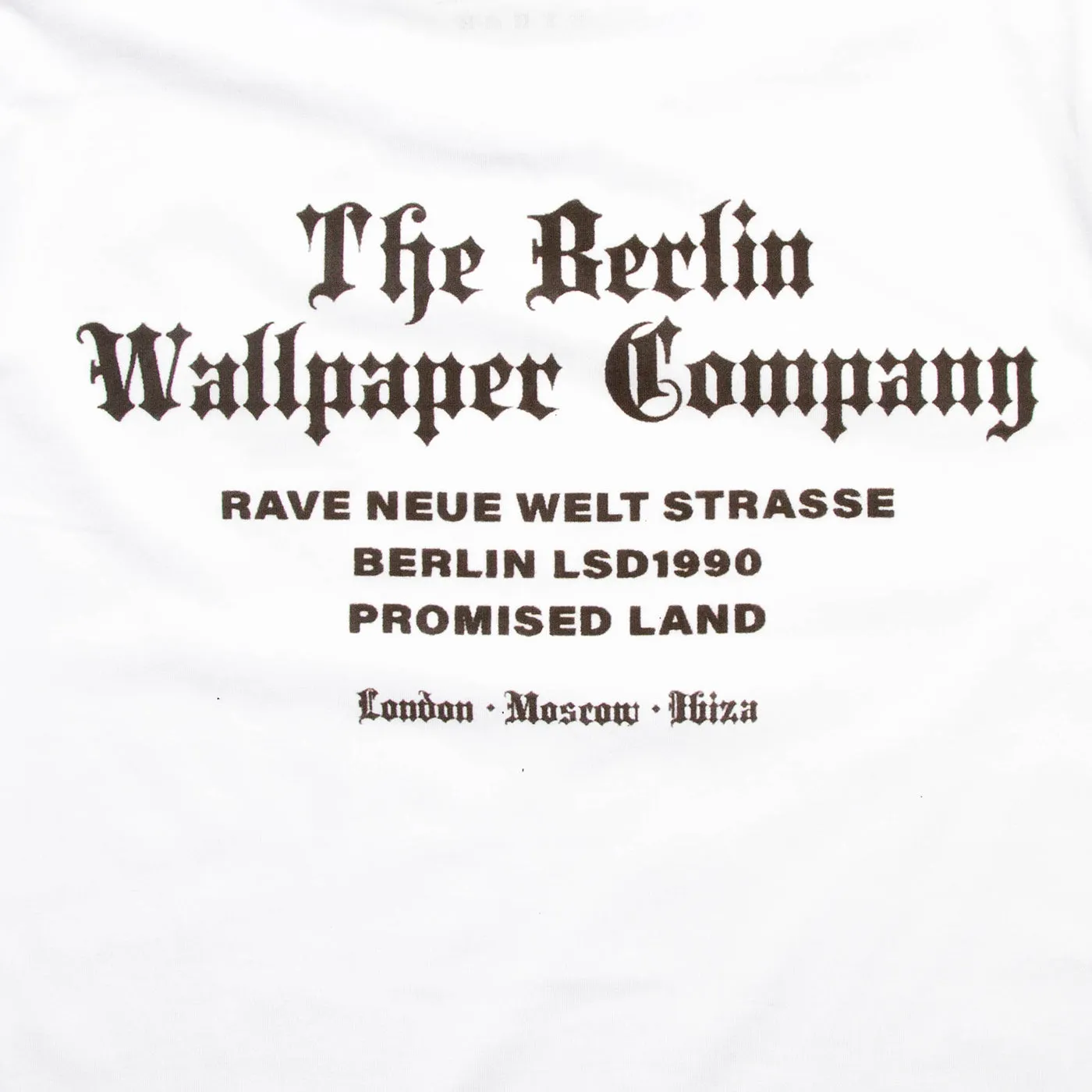 RNW Berlin Wallpaper Back Print - Tshirt - White