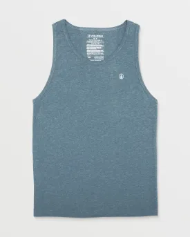 Solid Heather Tank - Stormy Blue