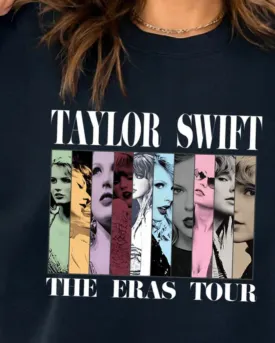 Taylor Swift Eras Crewneck or Hoodie YOUTH FIT - Horizontal Swiftie Shots