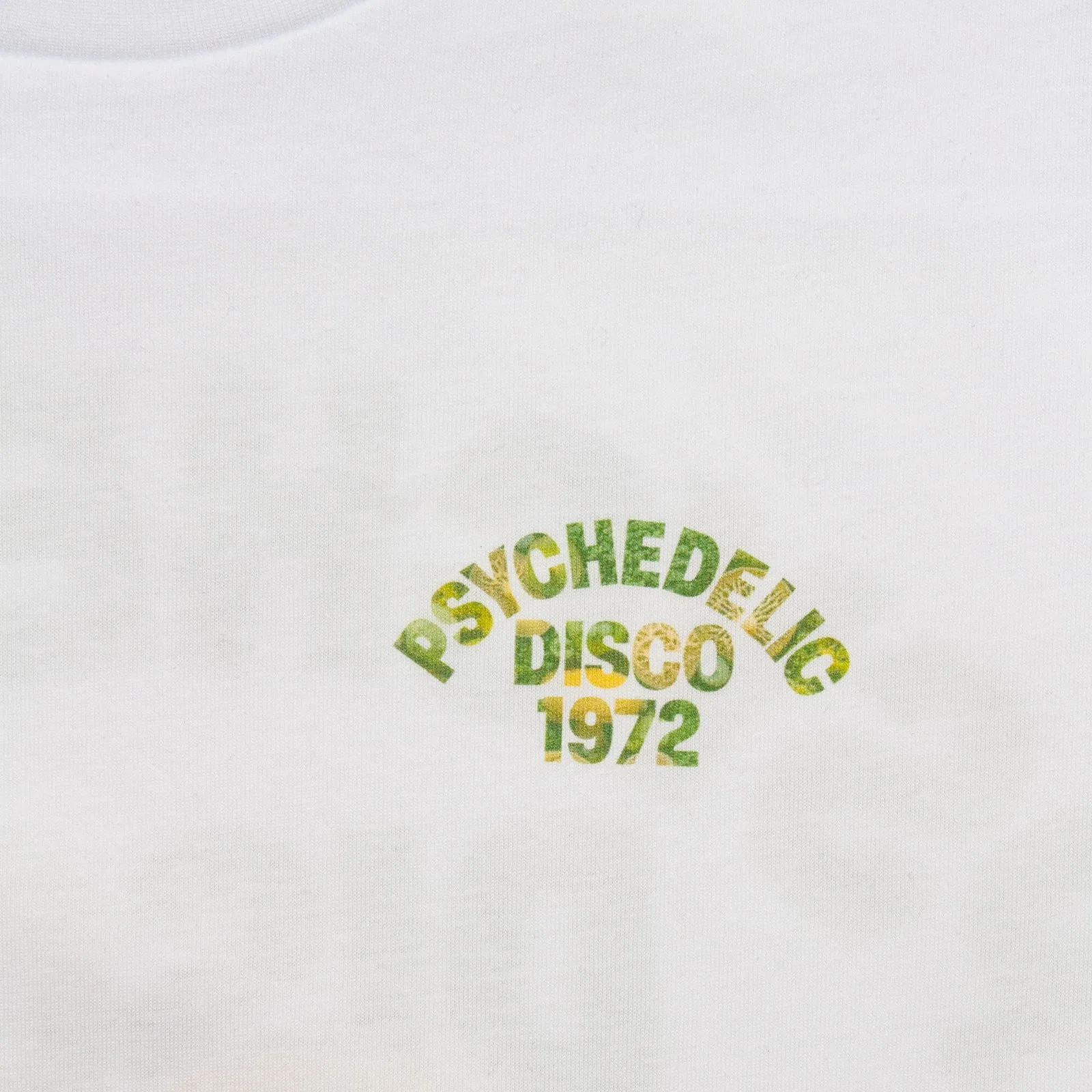 Terrarium 1972 Psychedelic Disco front Print - Tshirt - White