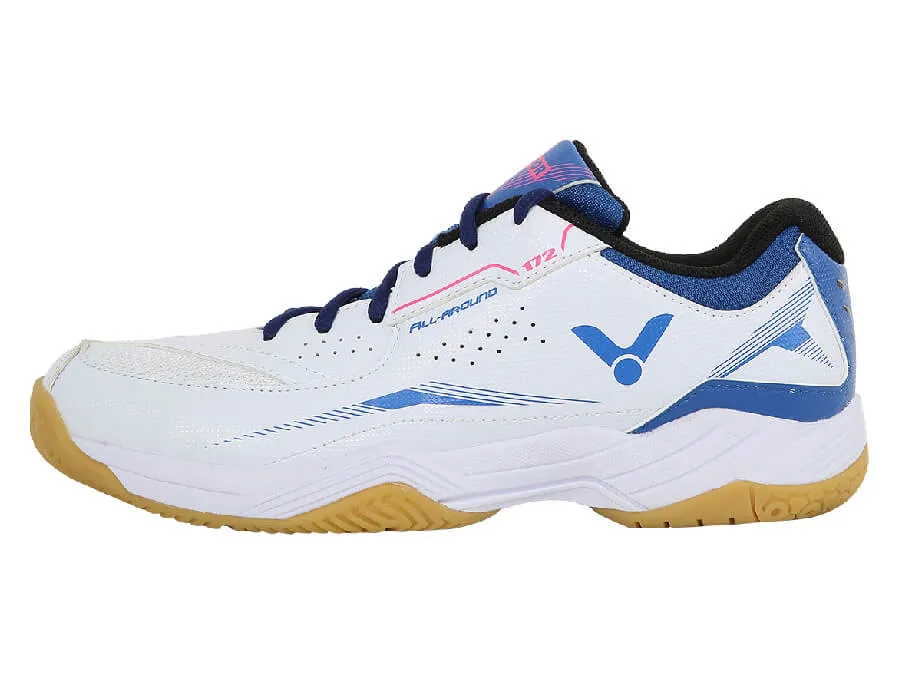 Victor A172 AF Court Shoes [Bright White/Mykonos Blue]