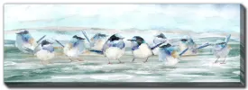 Wall Art - Blue Birds in a Row